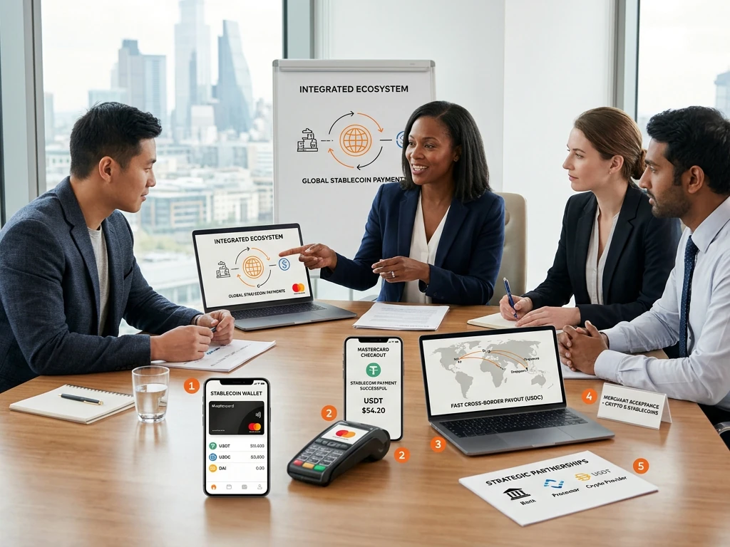 Mastercard stablecoin payments 为什么又成了焦点 — Visual illustration of 'Mastercard stablecoin payments 为什么又成了焦点', 这轮讨论之所以升温，不只是因为