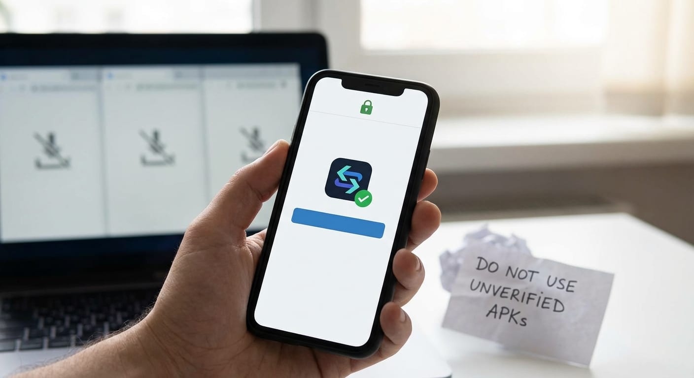 币安安卓APK下载失败后避免再次出错的做法示意图