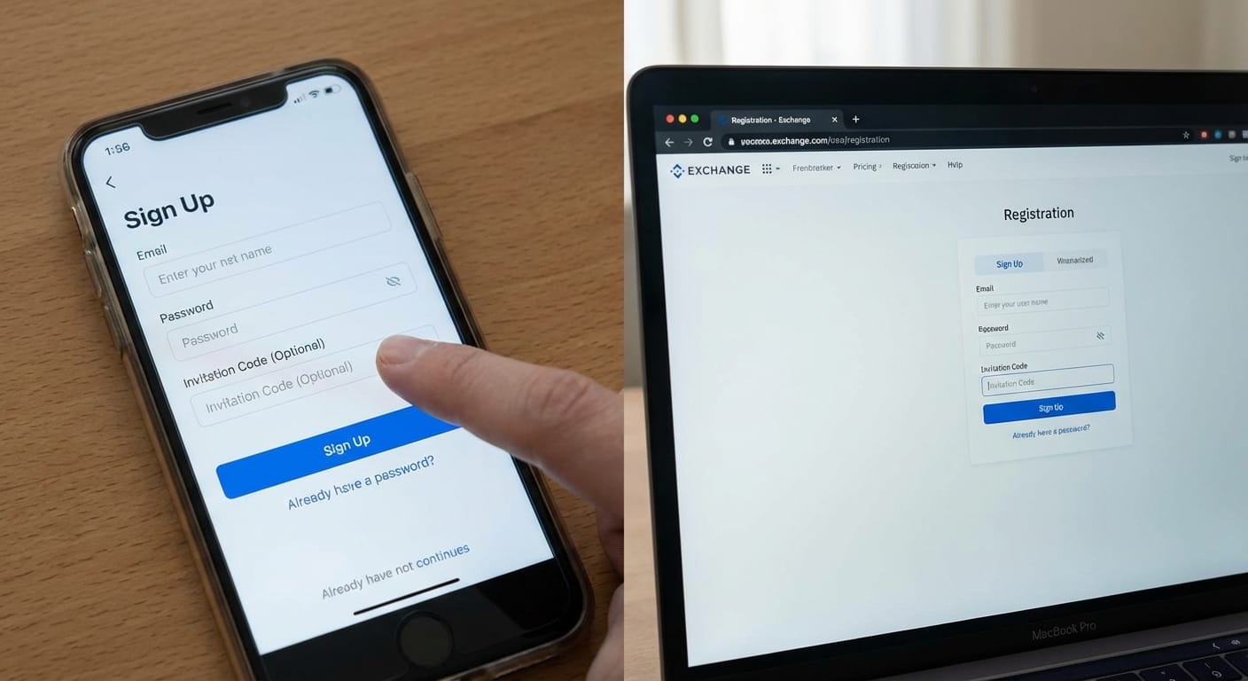 OKX邀请码在哪里填:App 和网页端怎么操作 — 不管你用手机还是电脑,逻辑都一样:邀请码处理发生在“注册当下”,不是注册完成之后。 如果你是手机注册,建议先确认自己下载的是官方版本,再打开 App