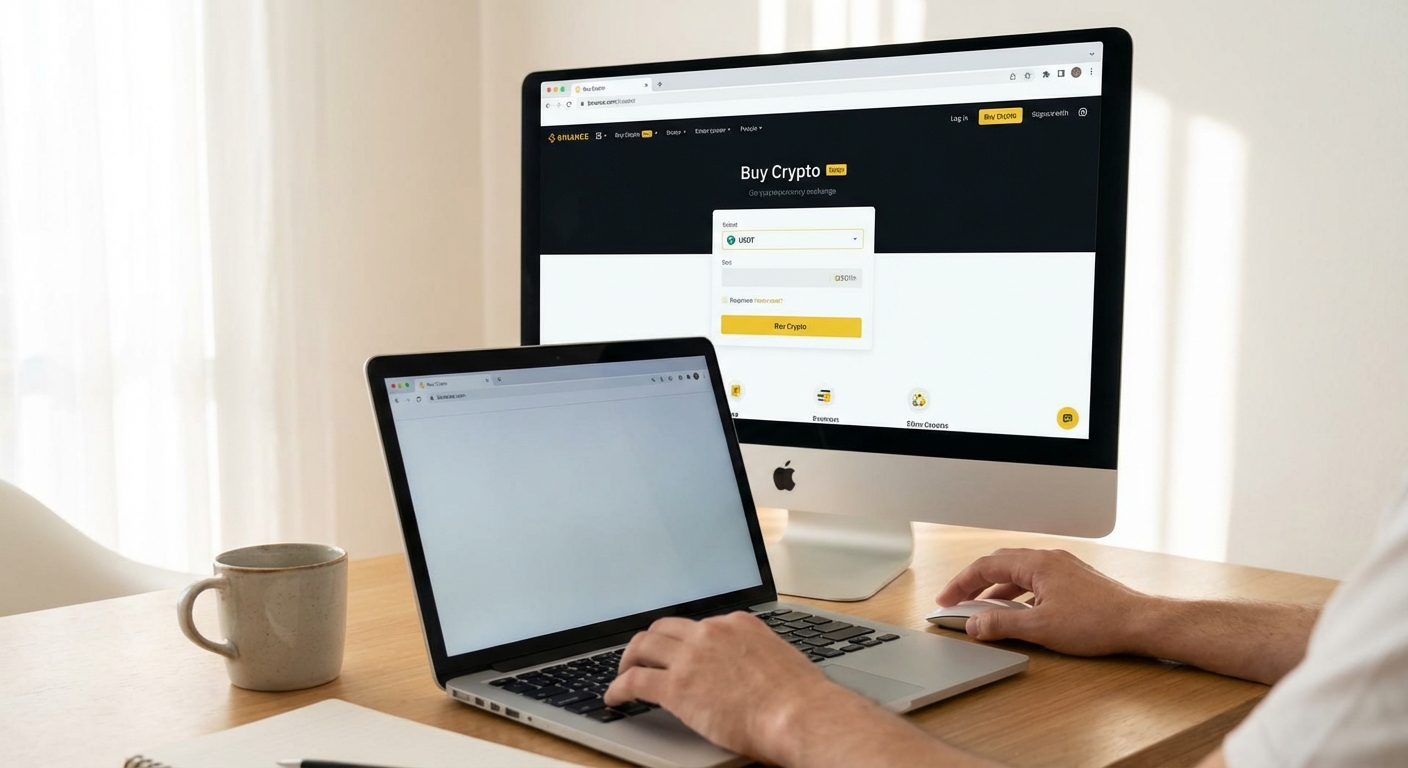 网页端怎么买 USDT,展示桌面端从官网买币页面进入购买流程的场景