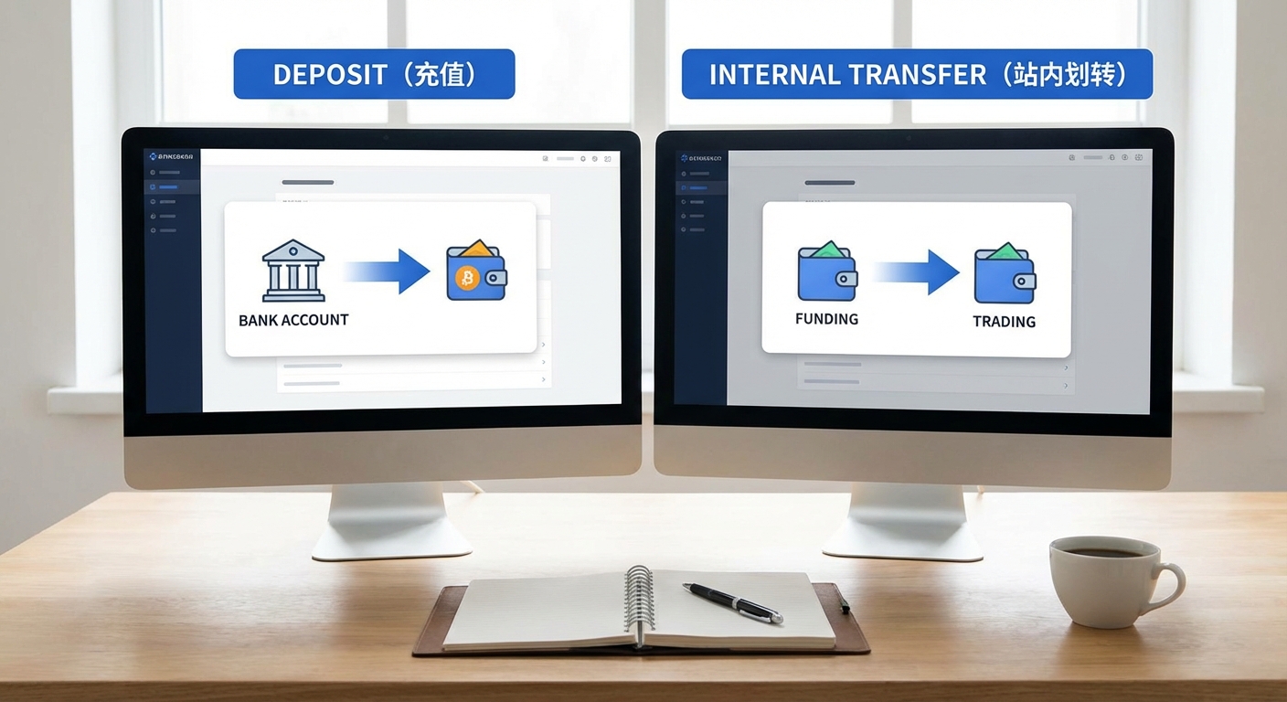 先搞清楚:OKX充值和站内划转不是一回事 — 在这篇 OKX充值教程里,先要分清两个动作。 for okx充值教程