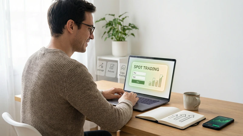 为什么第一笔交易建议从现货开始 — 很多人第一次接触币安时，会同时看到现货、杠杆、合约、跟单等入口。 for 币安新手第一笔交易怎么开始