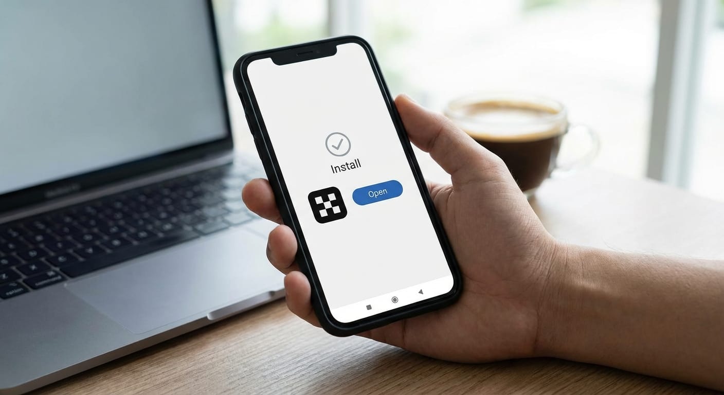 完成OKX安卓APK安装后的下一步示意图