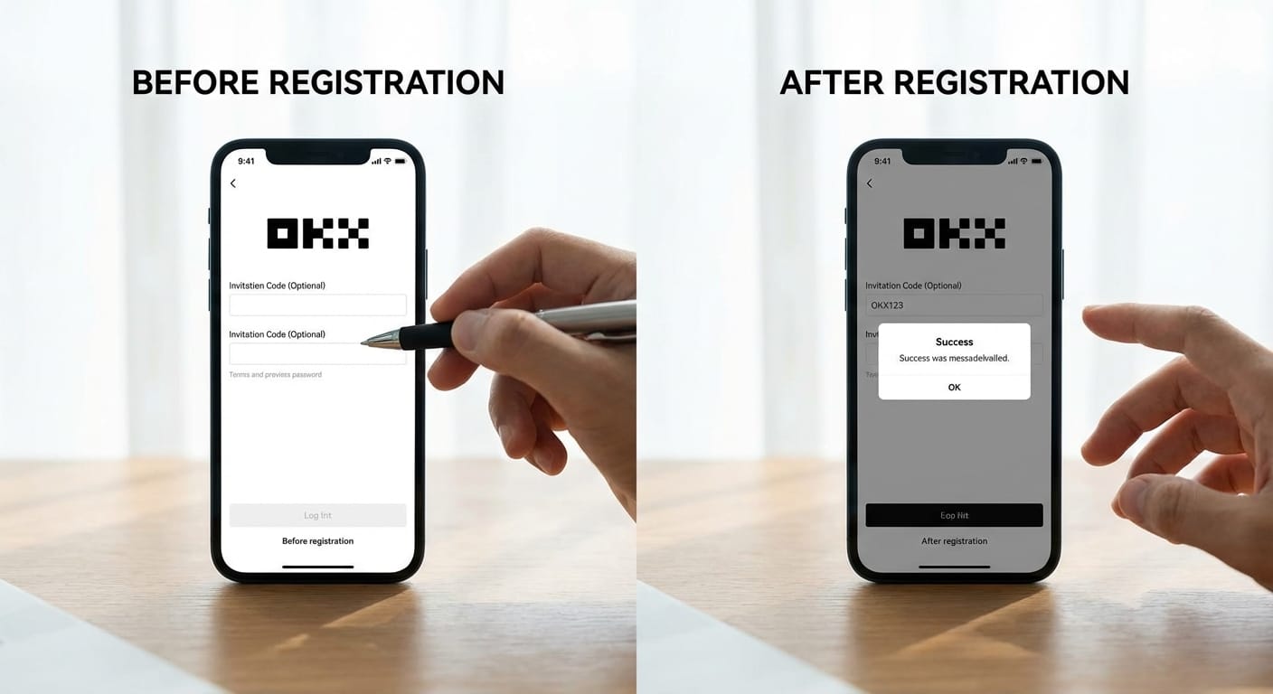 注册前后最大的区别是什么 — 这篇题目的后半句其实比前半句更重要。因为多数人真正想问的不是“OKX邀请码在哪里填”,而是“我现在这个阶段还能不能填”。