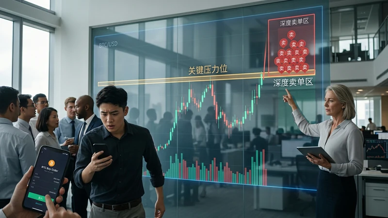 为什么 BTC 接近关键压力位时最怕情绪化追单 — 压力位不是一个神奇的卖出按钮,它本质上是市场分歧最集中的区域。价格来到这里,意味着上方曾经有一批卖盘、止盈盘,或者更长期的套牢盘在等待释放。所以,BTC 接近关键压力位
