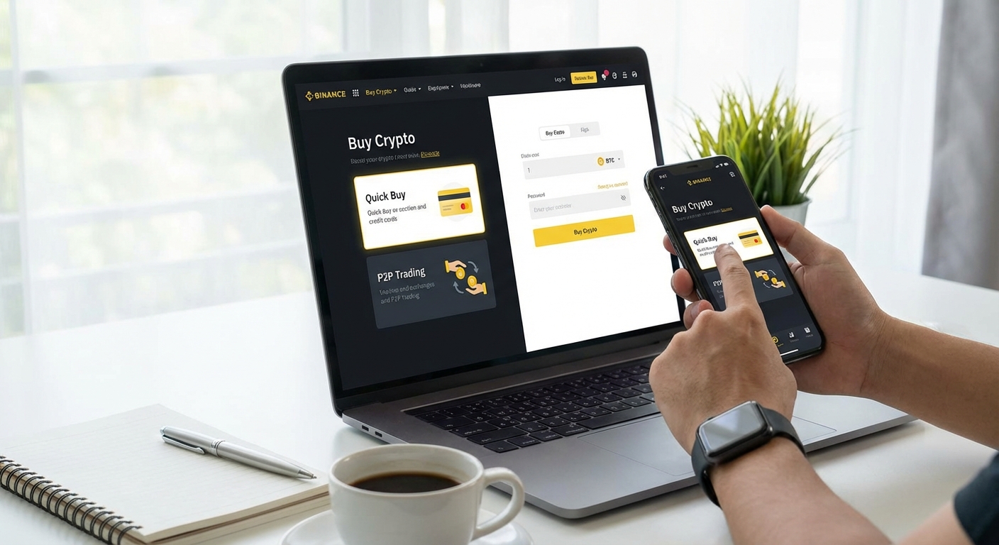 币安买 USDT 最常用的方式有哪些,展示快捷买币与 P2P 两类常见入门路径