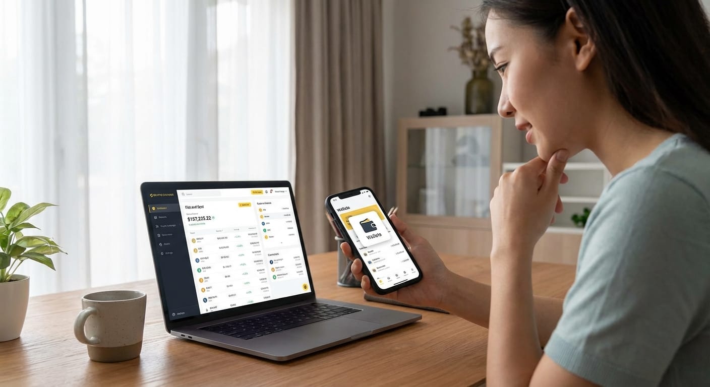 买完币之后资产在哪里 — 这是新手特别容易迷糊的一步。很多人第一次买完会说:“我都付款成功了,币在哪里?” 通常你要先确认: 1 for 币安买币新手教程