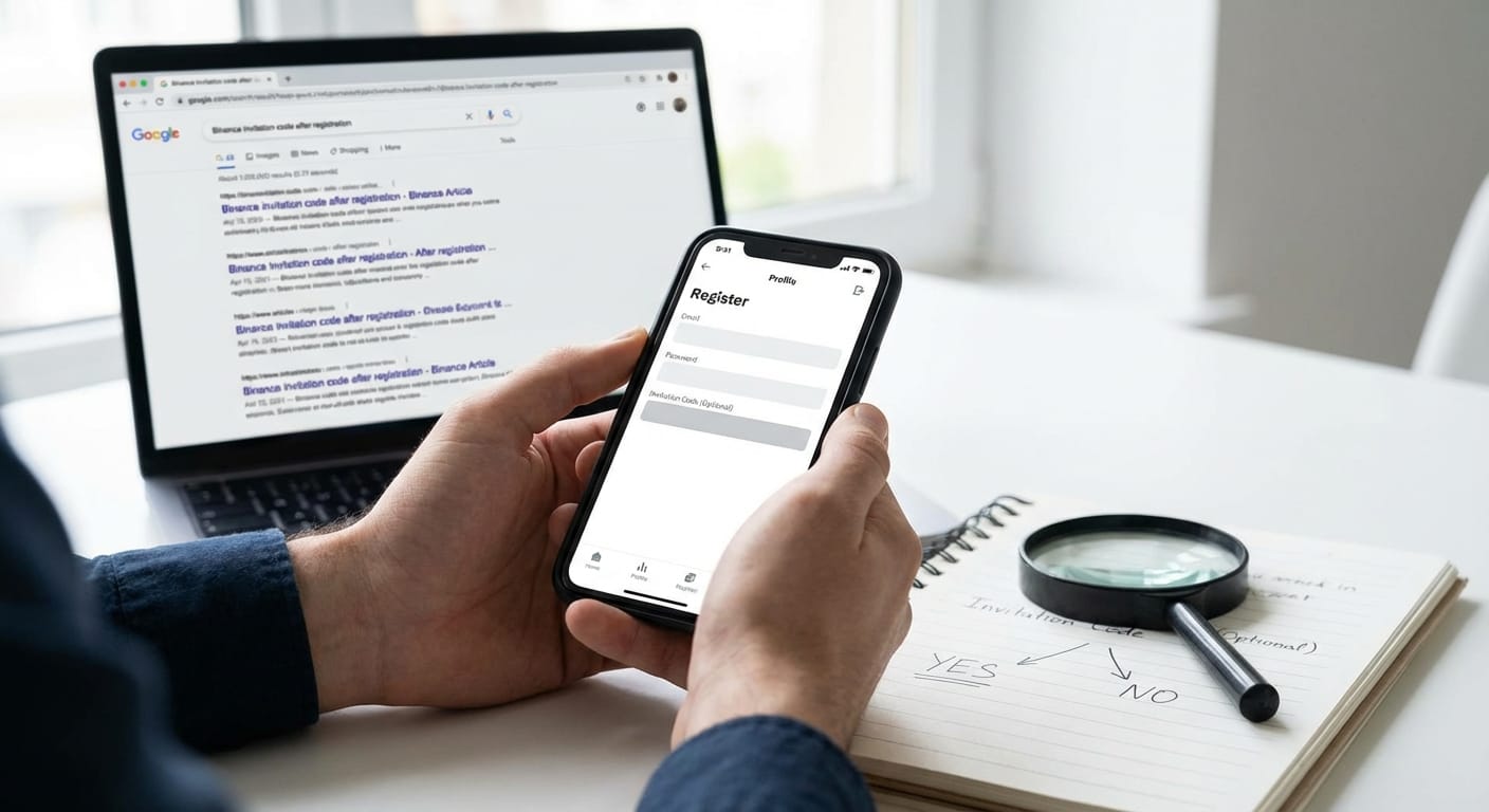 注册后能否补填币安邀请码示意图