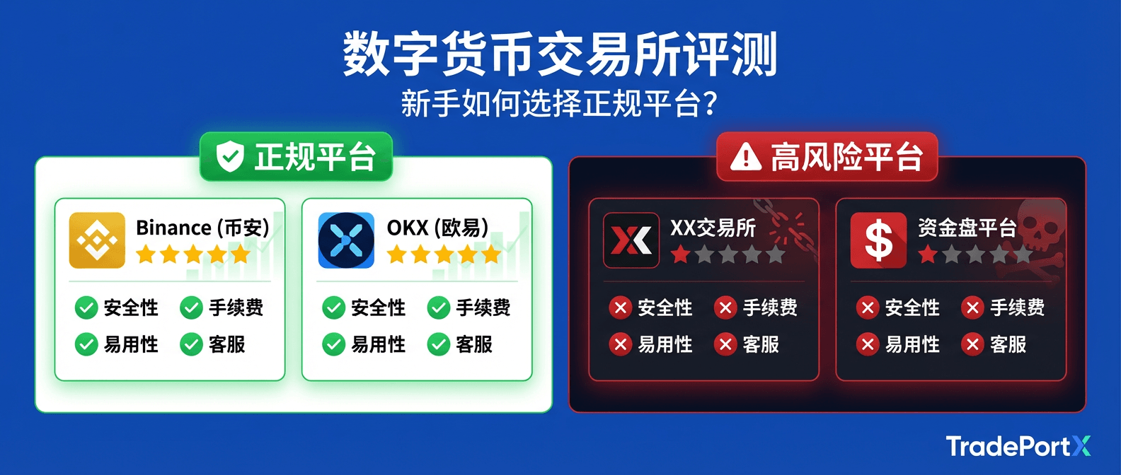 交易所平台对比指南:新手如何看懂合规平台、避开黑平台和资金盘