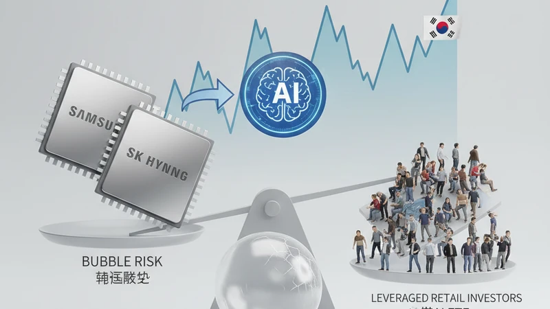 韩国散户 杠杆AI ETF 泡沫风险机制示意图