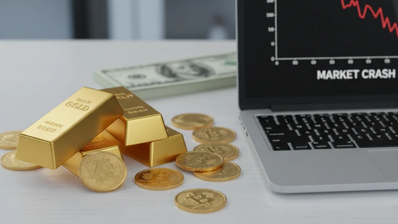 黄金两个月新低避险交易下的金条与下跌行情图
