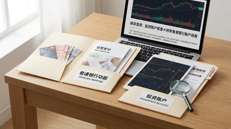 香港投资账户核查内地投资者开户：哪些账户不该被误读：普通银行功能和投资账户要分开看