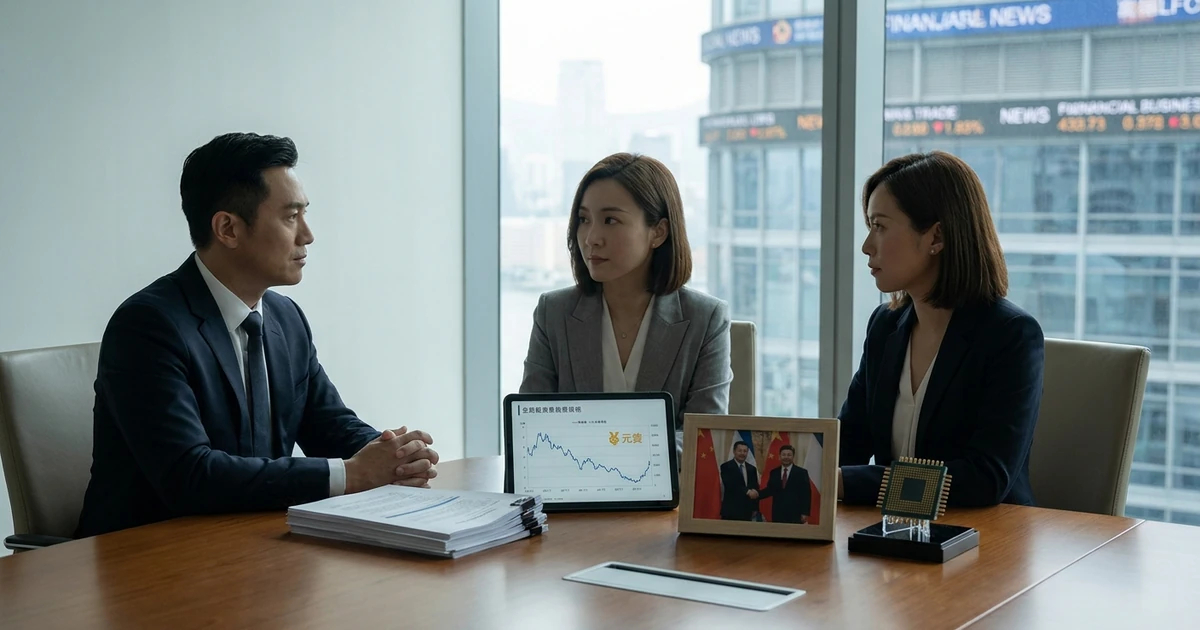 结论:看懂联动,不等于追逐短线波动:美中会谈、AI芯片、科技股与人民币市场联动示意图