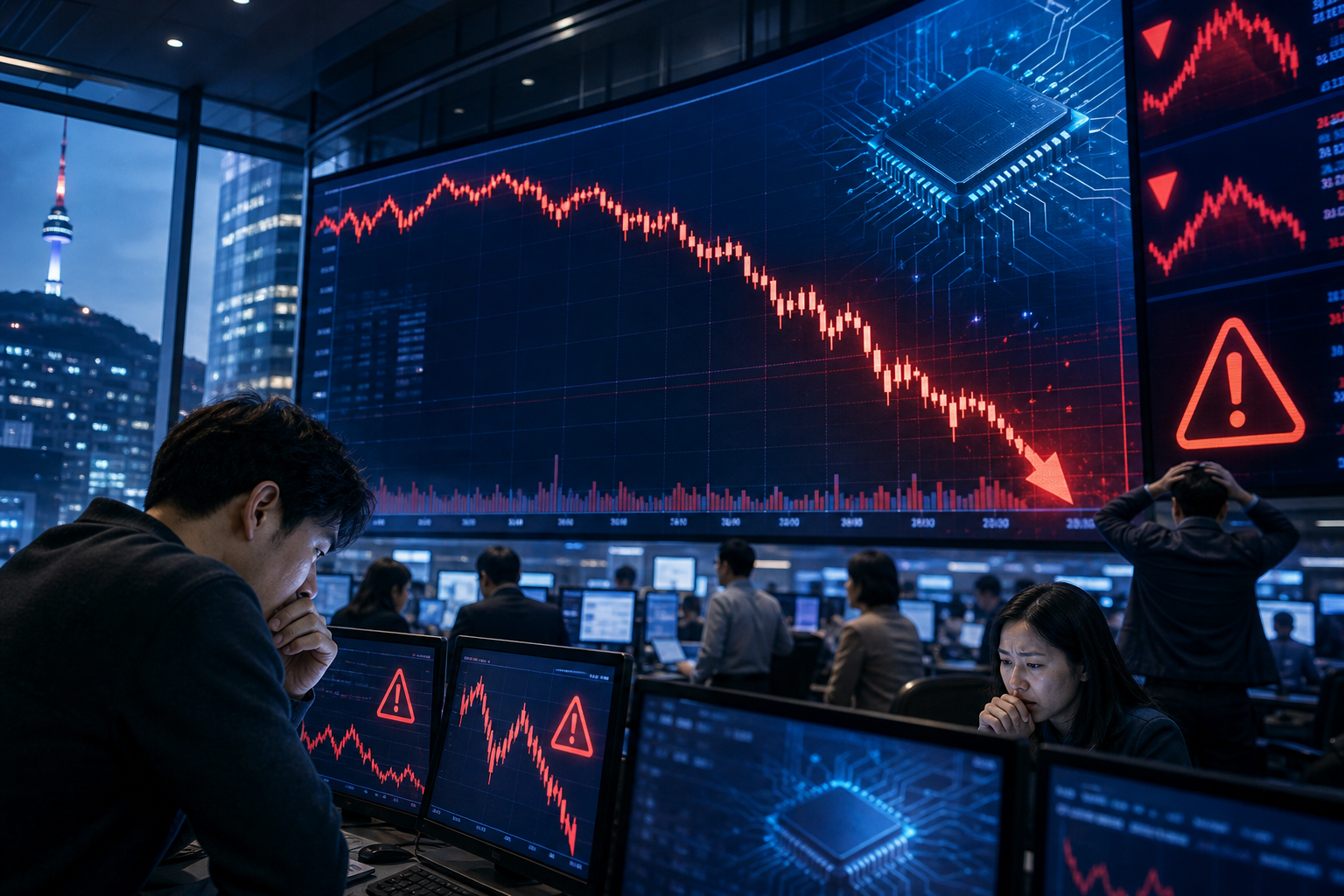 韩国杠杆交易退潮：AI牛市背后的散户和ETF风险