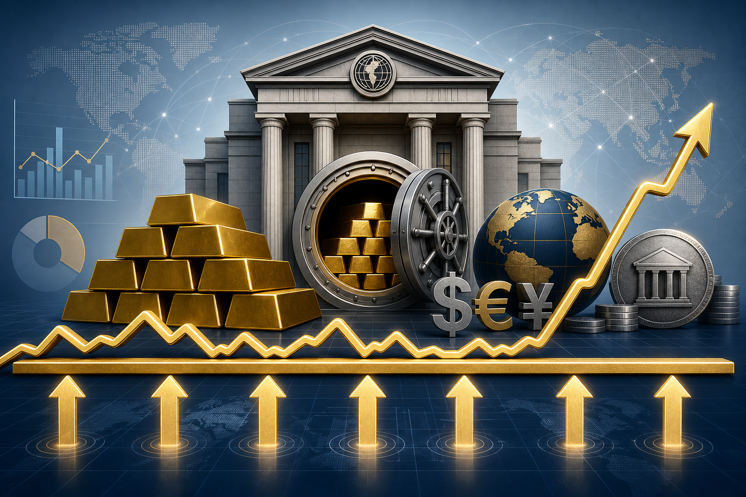 央行购金与金价支撑关系图